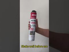 A aplicação de espuma de PU (poliuretano) no preenchimento de juntas e vedação de furos