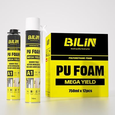 Instalação de portas e janelas de espuma de expansão de alto rendimento estável Polyurethane Expanding Foam Spray