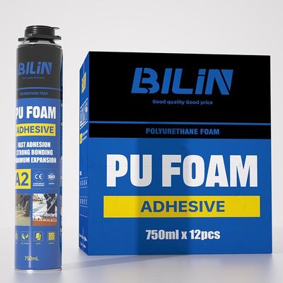 Adesivo Eco-friendly PU Foam Foaming Polyurethane Glue para vedação de construção