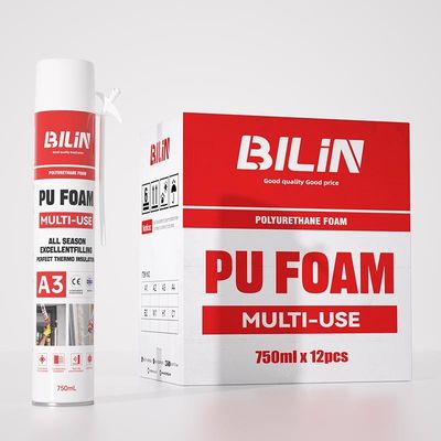 OEM Polyurethane PU espuma spray resistente ao tempo para instalação de portas
