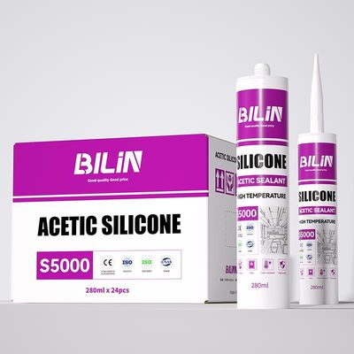 Um Componente Acético Cure Silicone selante à prova de UV para banheiros e cozinhas
