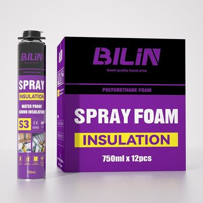 750 ml de poliuretano PU espalhando espuma resistente para uso doméstico com personalização