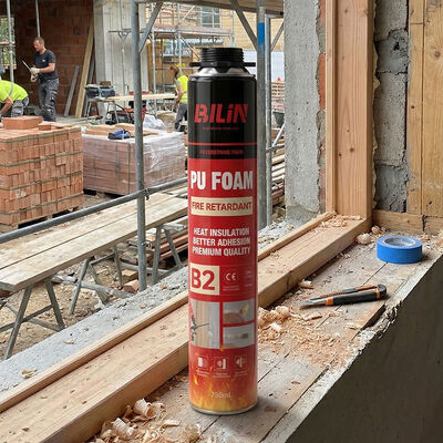 500 ml 750 ml Aerosol Fire Stop PU Foam Sealant Wholesale Distributor OEM B1 Cartucho de espuma de incêndio