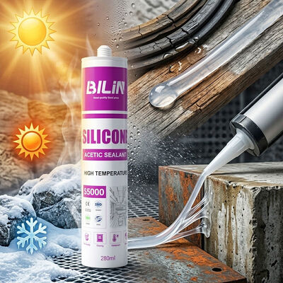 Qualidade Sealante adesivo de silicone acetoxi de alta durabilidade projetado para condições difíceis, proporcionando adesão e resistência ao envelhecimento fábrica