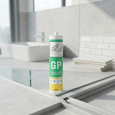 Qualidade Vedador de vidro exterior interno transparente do silicone da junção do vedador branco branco do silicone do GP fábrica